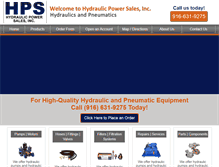 Tablet Screenshot of hydraulicpowersales.com